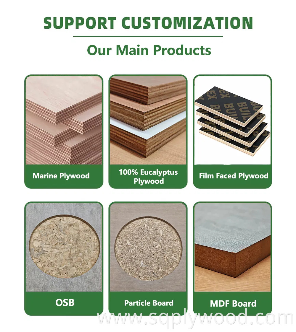 18mm Commercial Marine Waterproof Plywood Eucalyptus Laminated for Yacht